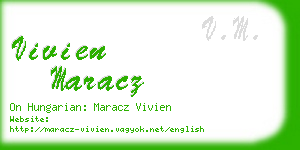 vivien maracz business card